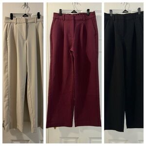 Lot of 3 Taylor high rise trouser pants